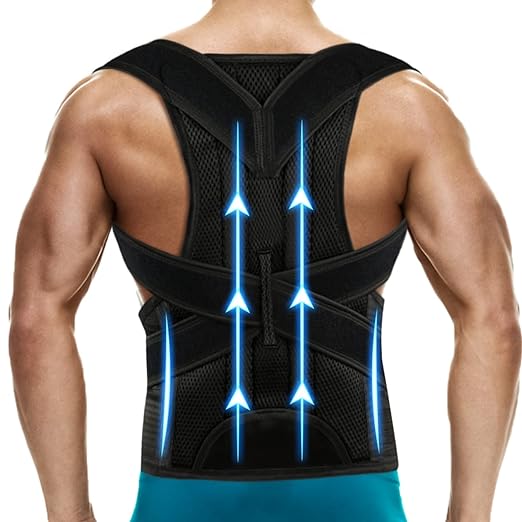 Posture Corrector for Men & Women – Adjustable Back Brace for Hunchback, Scoliosis & Back Alignment