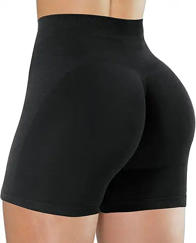 High Waist Workout Shorts for Women – Tummy Control, Booty Lift & Gym Yoga Shorts