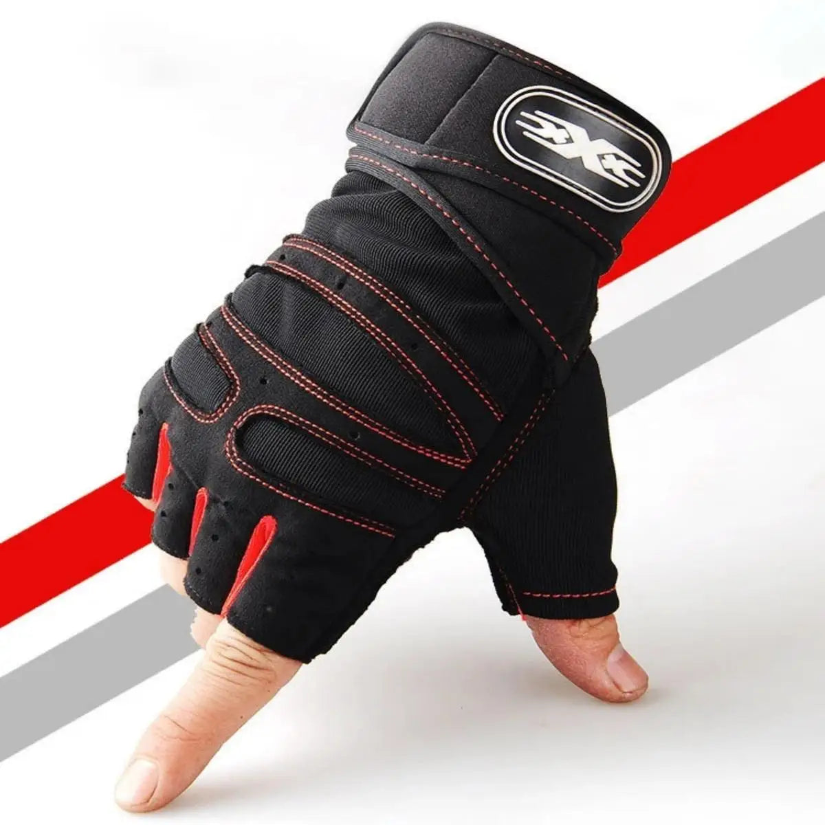 Shockproof Gym Gloves for Men & Women – Fitness & Cycling Workout Gloves with Wrist Support