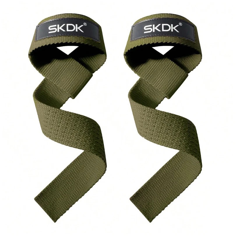 1 Pair Weightlifting Wrist Straps – Anti-Slip Silicone Grip for Strength Training & Powerlifting Support