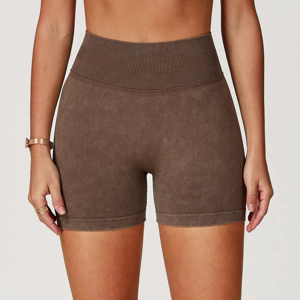 High Waist Workout Shorts for Women – Tummy Control, Booty Lift & Gym Yoga Shorts