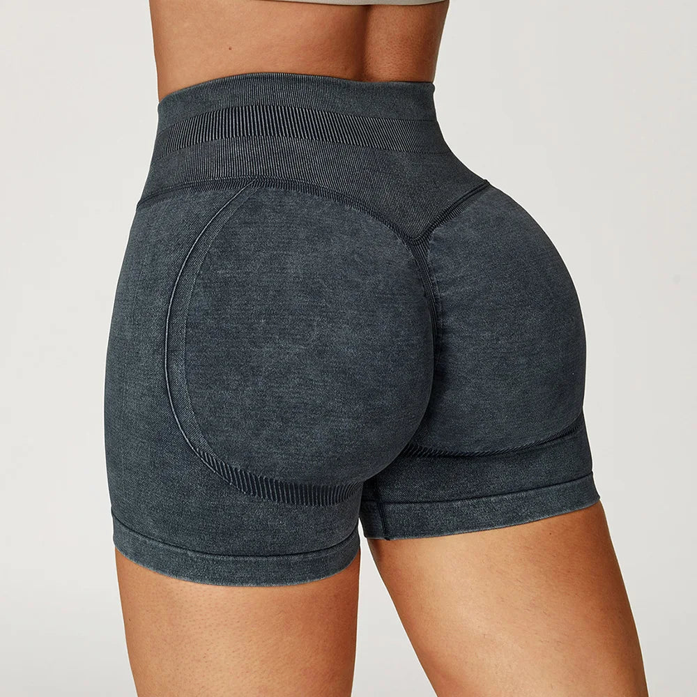 High Waist Workout Shorts for Women – Tummy Control, Booty Lift & Gym Yoga Shorts