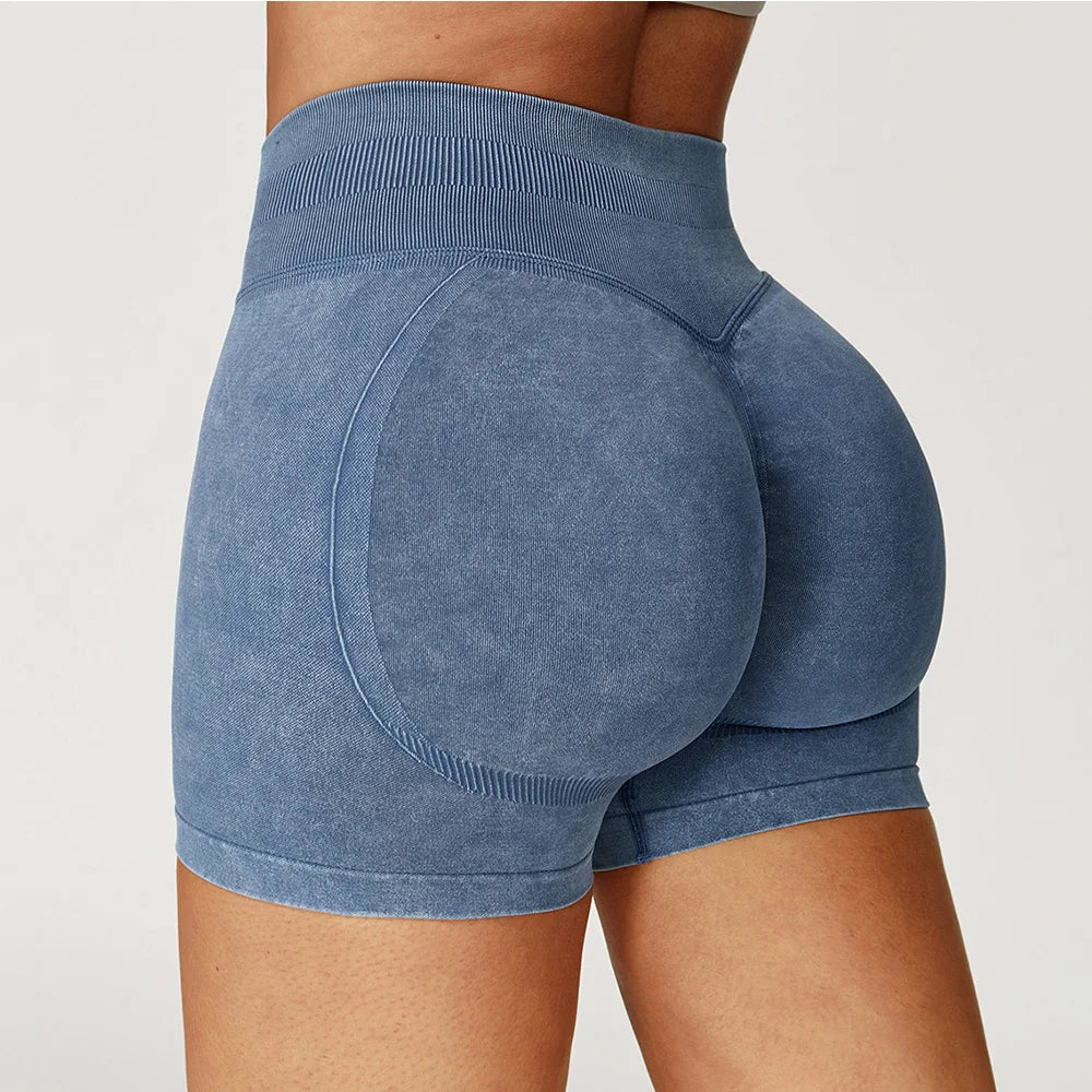 High Waist Workout Shorts for Women – Tummy Control, Booty Lift & Gym Yoga Shorts