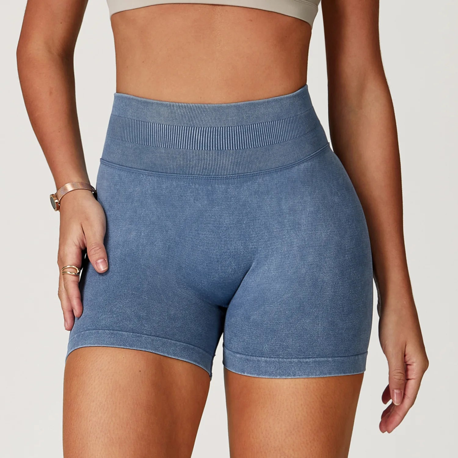 High Waist Workout Shorts for Women – Tummy Control, Booty Lift & Gym Yoga Shorts