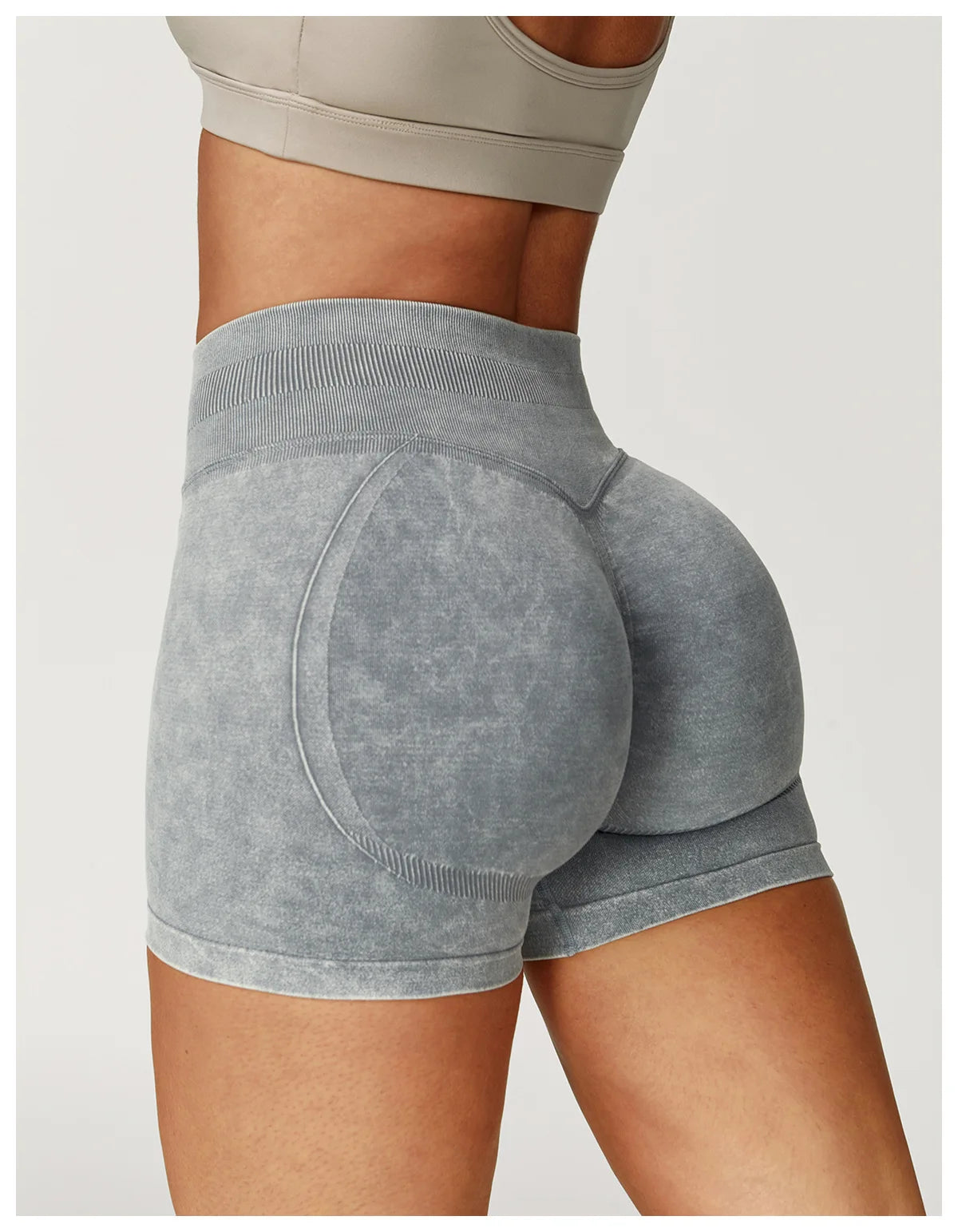 High Waist Workout Shorts for Women – Tummy Control, Booty Lift & Gym Yoga Shorts